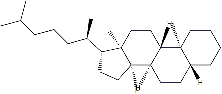 (20R,14β,17β)-5α-Cholestane 구조식 이미지