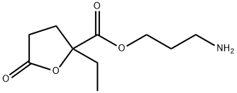 2-Furancarboxylicacid,2-ethyltetrahydro-5-oxo-,3-aminopropylester(9CI) Structure