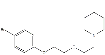 1-{2-[2-(4-bromophenoxy)ethoxy]ethyl}-4-methylpiperidine Structure