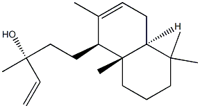 Labda-7,14-diene-13-ol Structure