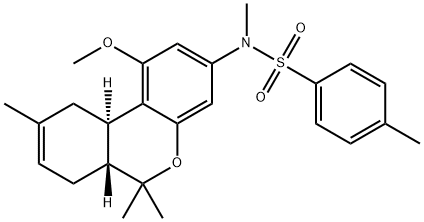 4,N-Dimethyl-N-[(6aR,10aα)-6aβ,7,10,10a-tetrahydro-1-methoxy-6,6,9-trimethyl-6H-dibenzo[b,d]pyran-3-yl]benzenesulfonamide Structure
