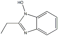 1H-벤즈이미다졸,2-에틸-1-하이드록시-(9CI) 구조식 이미지