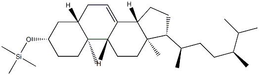 [(5α-Ergost-7-en-3β-yl)oxy]trimethylsilane Structure