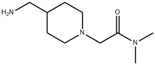 2-[4-(aminomethyl)piperidin-1-yl]-N-(propan-2-yl)acetamide 구조식 이미지