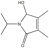 2H-Pyrrol-2-one,1,5-dihydro-5-hydroxy-3,4-dimethyl-1-(1-methylethyl)-(9CI) 구조식 이미지