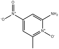 2-피콜린-6-아미노-4-니트로-1-옥사이드 구조식 이미지