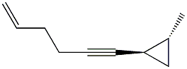 Cyclopropane, 1-(5-hexen-1-ynyl)-2-methyl-, (1R,2R)-rel- (9CI) 구조식 이미지