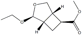 3-Oxabicyclo[3.2.0]heptane-6-carboxylicacid,2-ethoxy-,methylester,(1R,2R,5R,6R)-rel-(9CI) Structure