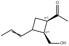 Ethanone, 1-[(1R,2S)-2-(hydroxymethyl)-3-(1-propenyl)cyclobutyl]-, rel- (9CI) 구조식 이미지