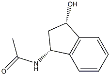 Acetamide, N-[(1R,3S)-2,3-dihydro-3-hydroxy-1H-inden-1-yl]-, rel- (9CI) 구조식 이미지