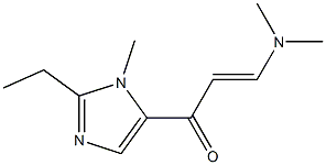 2-Propen-1-one,3-(dimethylamino)-1-(2-ethyl-1-methyl-1H-imidazol-5-yl)-(9CI) 구조식 이미지