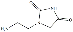 2,4-Imidazolidinedione,1-(2-aminoethyl)-(9CI) Structure