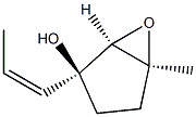 6-Oxabicyclo[3.1.0]hexan-2-ol,5-methyl-2-(1Z)-1-propenyl-,(1R,2S,5S)-rel-(9CI) 구조식 이미지