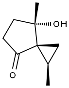 Spiro[2.4]heptan-4-one, 7-hydroxy-1,7-dimethyl-, (1R,3S,7S)-rel- (9CI) 구조식 이미지