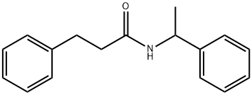 3-phenyl-N-(1-phenylethyl)propanamide 구조식 이미지