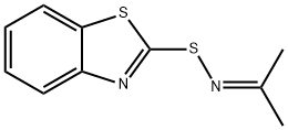 2-Benzothiazolesulfenamide,N-(1-methylethylidene)-(9CI) Structure