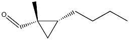 시클로프로판카르복스알데히드,2-부틸-1-메틸-,(1R,2S)-rel-(9CI) 구조식 이미지
