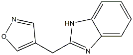1H-벤즈이미다졸,2-(4-이속사졸릴메틸)-(9CI) 구조식 이미지