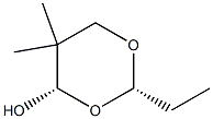 1,3-Dioxan-4-ol, 2-ethyl-5,5-dimethyl-, (2R,4R)-rel- (9CI) Structure