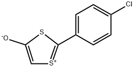 2-(4-Chlorophenyl)-1,3-dithiol-1-ium-4-olate 구조식 이미지