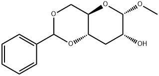 .alpha.-D-ribo-Hexopyranoside, methyl 3-deoxy-4,6-O-(phenylmethylene)- Structure