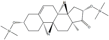3β,16β-Bis(trimethylsiloxy)androst-5-en-17-one Structure