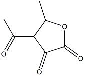 2-펜툴로손산,3-아세틸-3,5-디데옥시-,감마-락톤(9CI) 구조식 이미지