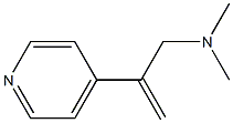 4-피리딘에탄아민,N,N-디메틸-베타-메틸렌-(9CI) 구조식 이미지