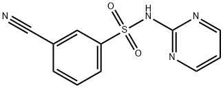 3-cyano-N-pyrimidin-2-ylbenzenesulfonamide Structure