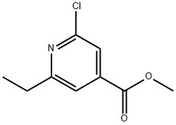 2-Chloro-6-ethyl-isonicotinic acid methyl ester Structure