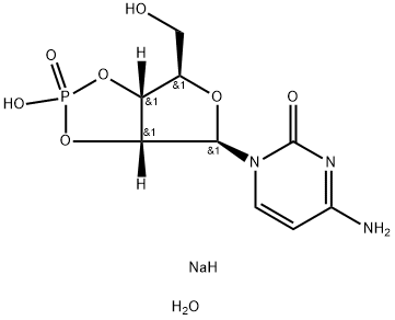 CYTIDINE 2'',3''-CYCLIC MONOPHOSPHATE, SODIUM SALT DIHYDRATE Structure