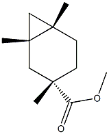 (1α,6α)-1,3,6-트리메틸비시클로[4.1.0]헵탄-3β-카르복실산메틸에스테르 구조식 이미지