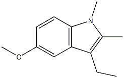 1H-Indole,3-ethyl-5-methoxy-1,2-dimethyl-(9CI) 구조식 이미지