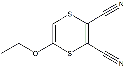 1,4-디티인-2,3-디카르보니트릴,5-에톡시-(9CI) 구조식 이미지