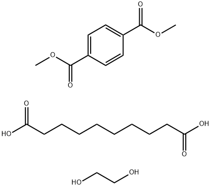 1,4-벤젠디카르복실산,디메틸에스테르,데칸디오산및1,2-에탄디올중합체 구조식 이미지