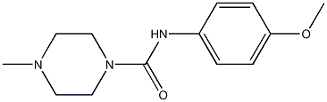 1-피페라진카르복사미드,N-(4-메톡시페닐)-4-메틸-(9CI) 구조식 이미지