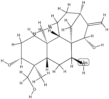 (4S,15S)-Kaur-16-ene-3α,7β,15,19-tetrol Structure