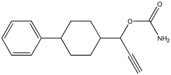 α-에티닐-4β-페닐-1α-사이클로헥산메탄올카바메이트 구조식 이미지