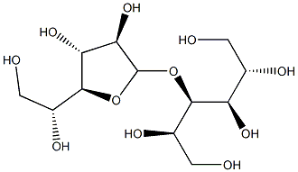 3-O-β-D-갈락토푸라노실-D-만니톨 구조식 이미지