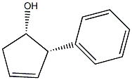 3-Cyclopenten-1-ol, 2-phenyl-, (1R,2R)-rel- (9CI) Structure