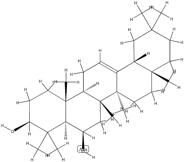 Olean-12-ene-3β,6β-diol Structure