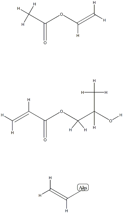 클로로데텐 및 에테닐 아세트산 함유 2-프로펜산 2-하이드록시프로필 구조식 이미지