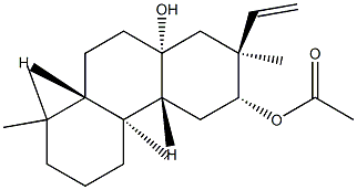 (2S)-2β-Ethenyl-2,3,4,4aβ,4b,5,6,7,8,8aβ,9,10-dodecahydro-2,4bα,8,8-tetramethyl-3α,10aα(1H)-phenanthrenediol 3-acetate 구조식 이미지