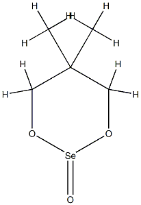 5,5-dimethyl-1,3-dioxa-2$l^{4}-selenacyclohexane 2-oxide 구조식 이미지