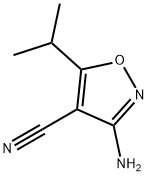 4-Isoxazolecarbonitrile,3-amino-5-(1-methylethyl)-(9CI) 구조식 이미지