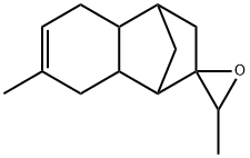 3,7'-Dimethyl-3,4,4a,5,8,8a-hexahydrospiro-(1,4-methanonaphthalene- 2(1H),2'-oxirane) 구조식 이미지