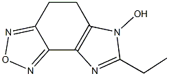 4H-Imidazo[4,5-e]-2,1,3-benzoxadiazole,7-ethyl-5,6-dihydro-6-hydroxy-(9CI) 구조식 이미지