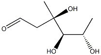 3-C-메틸-2,6-디데옥시-L-자일로-헥소스 구조식 이미지