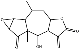 1a,1b,2,3,3a,6,6a,7,7a,8a-Decahydro-7-hydroxy-2,7a-dimethyl-6-methyleneoxireno[1,2]azuleno[6,5-b]furan-5,8-dione Structure