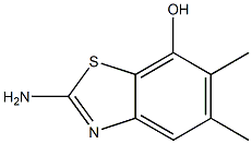 7-Benzothiazolol,2-amino-5,6-dimethyl-(9CI) Structure